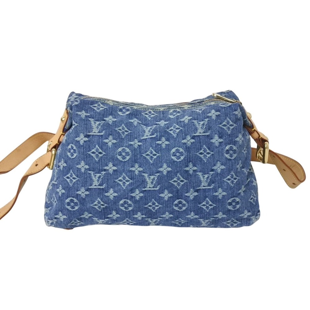 LOUIS VUITTON Baggy Shoulder Bag Monogram Denim Blue - Picture 3 of 9